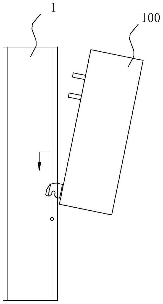 A plug-in box installation interlocking structure