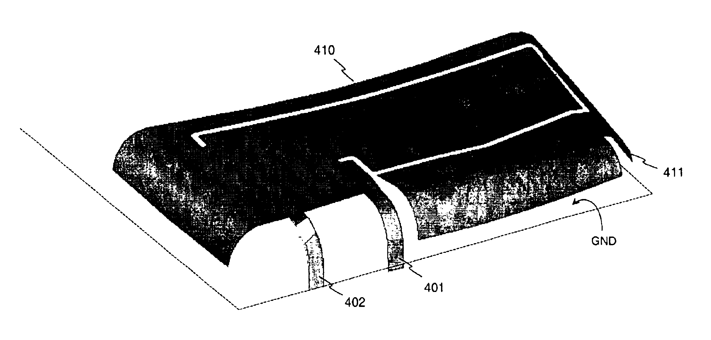 Method of manufacturing an internal antenna, and antenna element