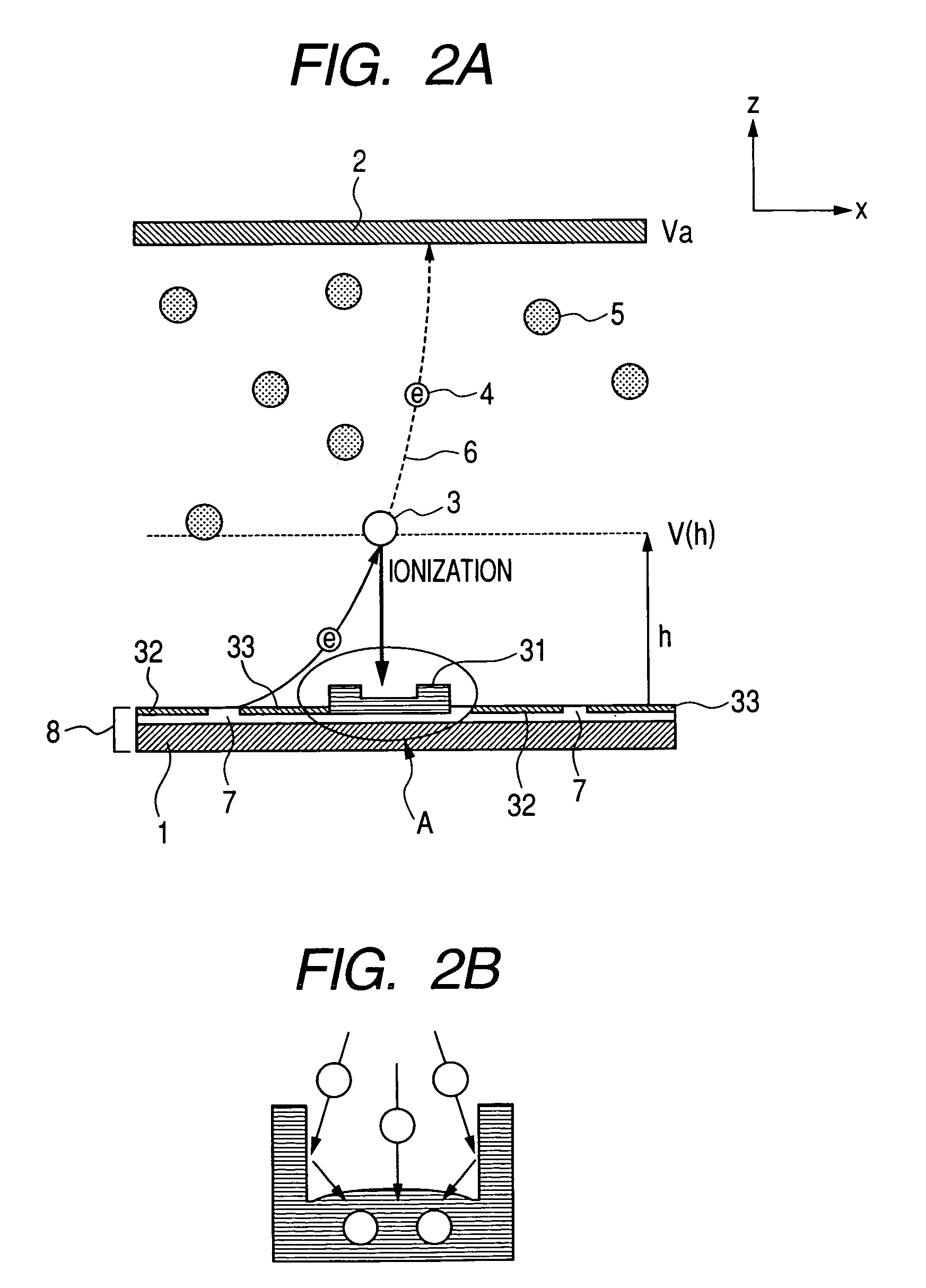 Image forming apparatus with reduced loss of electron source caused by the inert gas