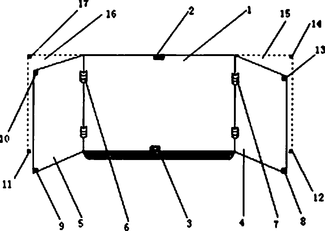 Folding blackboard