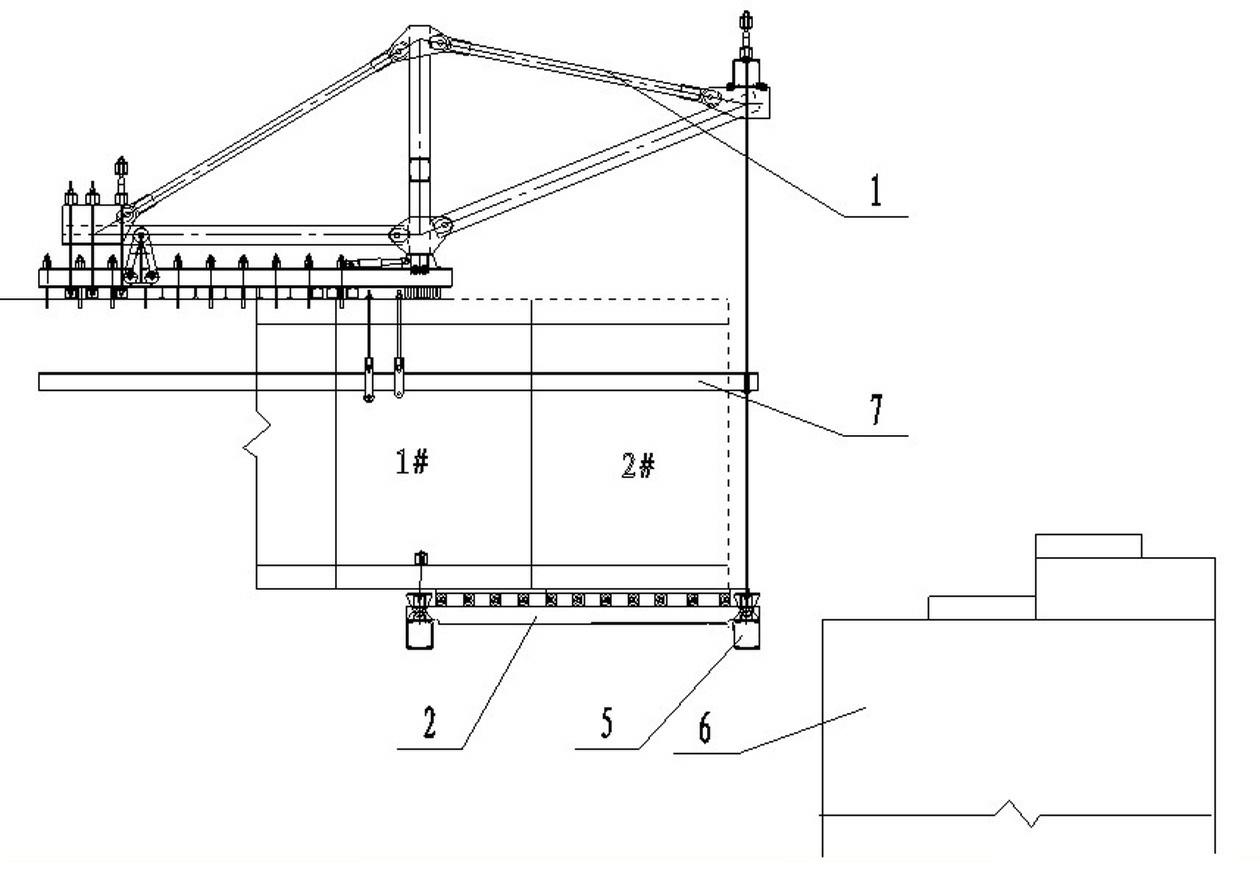 Hanging basket cantilever method construction method of large-span continuous rigid beam sidespan cast-in-place beam section