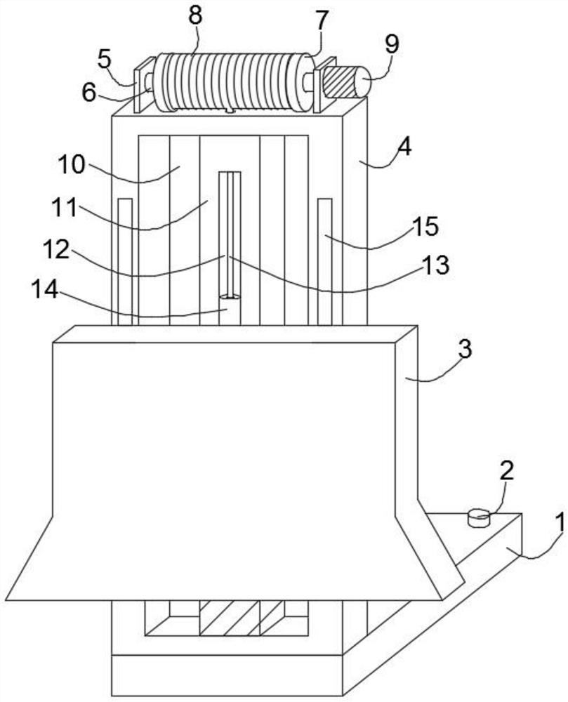 A tamping machine for road construction that facilitates adjustment of tamping strength