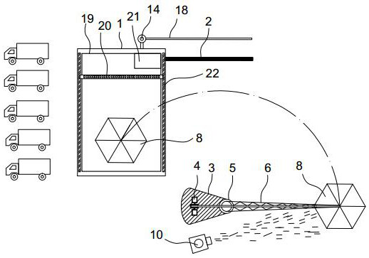 A mechanical trapping device for purse-seine culture in large-area waters