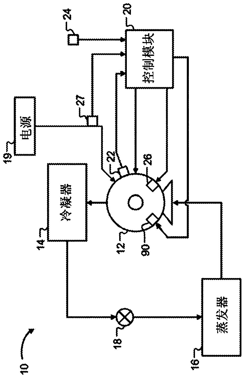 Compressor with flooded start control