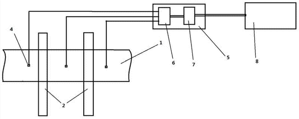 Online measurement method and device for anode current of aluminum electrolytic cell
