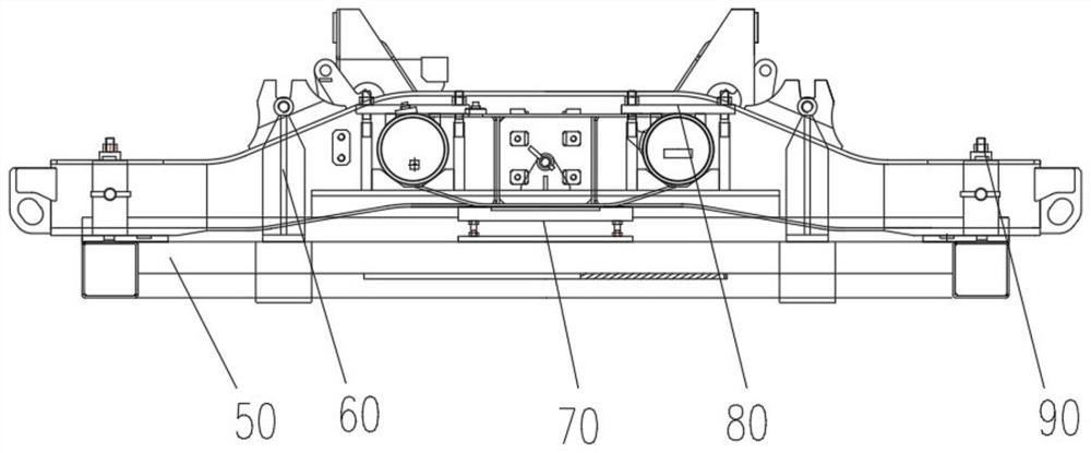 Frame welding deformation control method and frame welding tooling