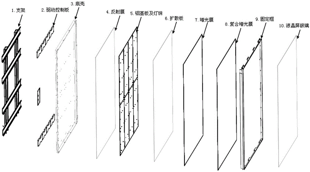 Outdoor high-brightness liquid crystal screen