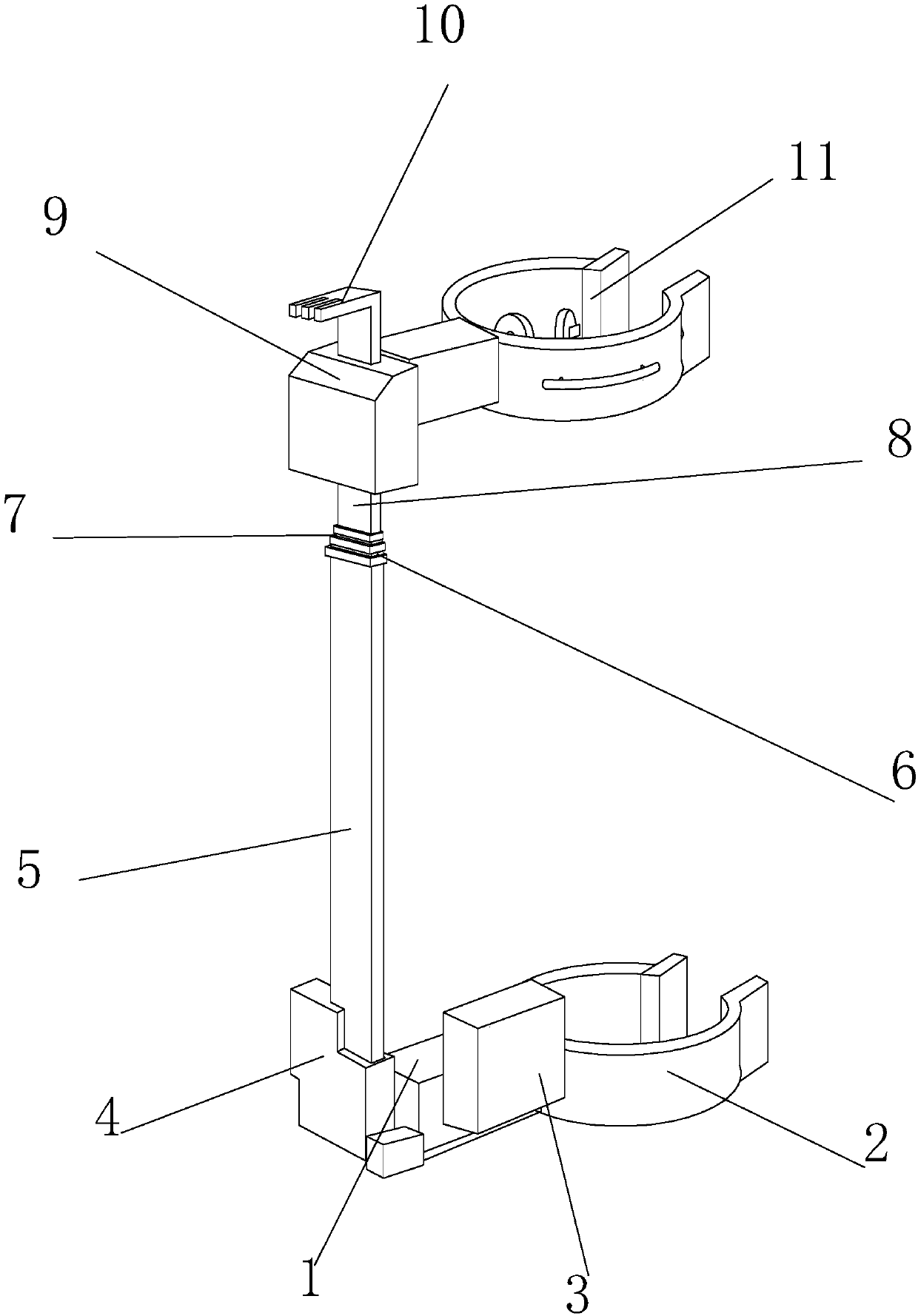 Power automatic pole-climbing wire feeding device