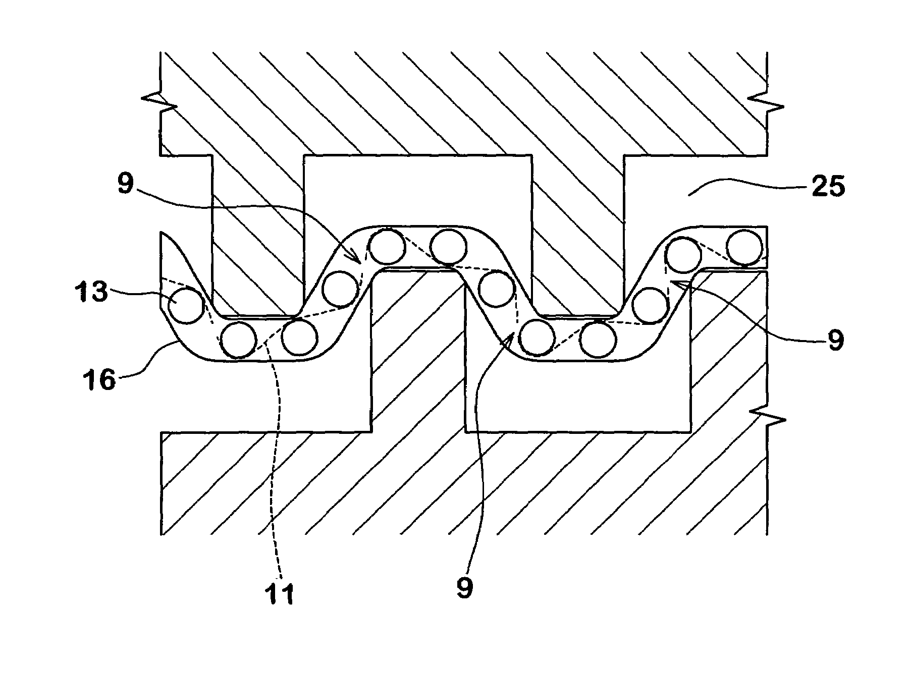 Method of manufacturing fabric with rubber for tire