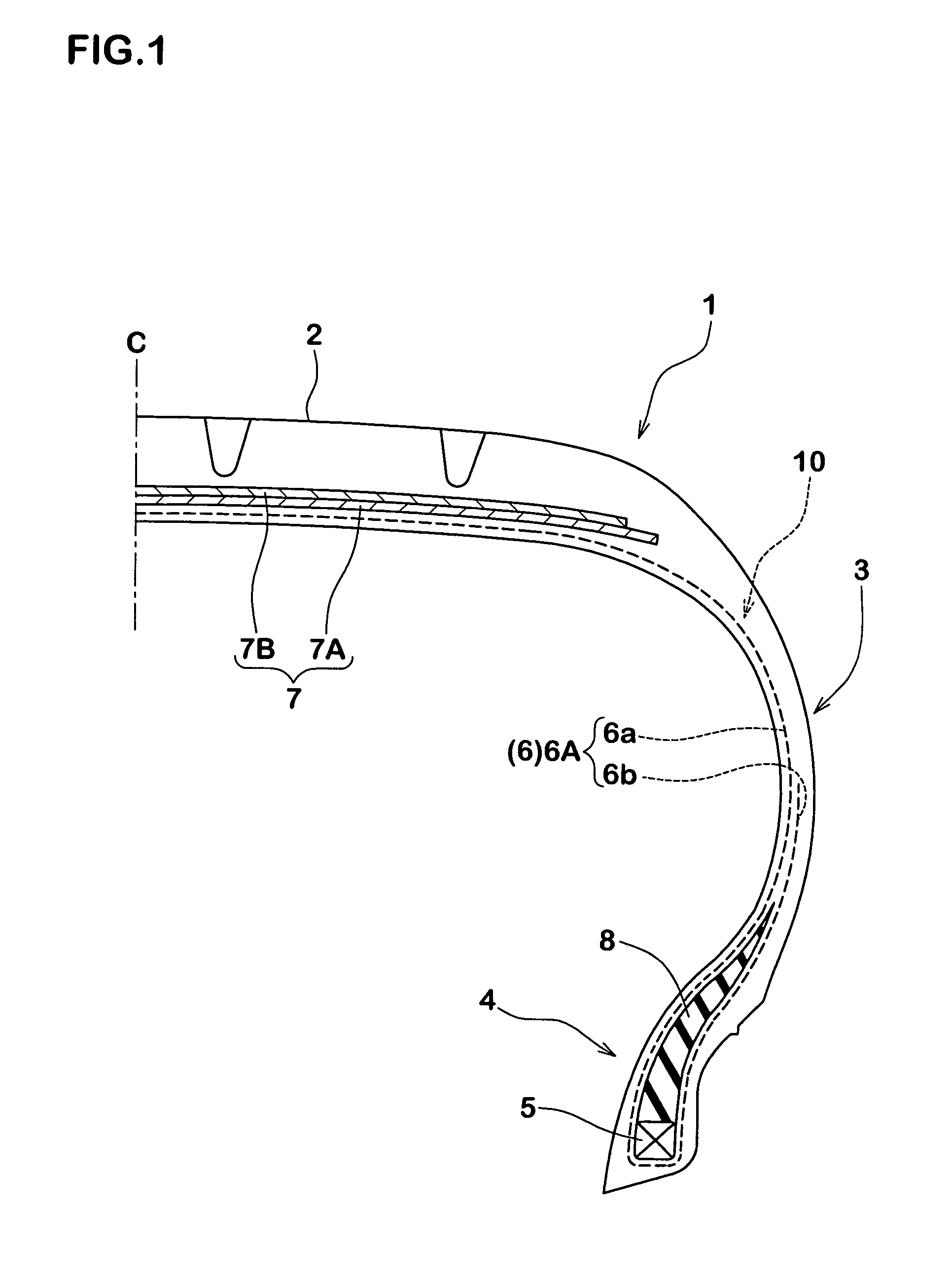 Method of manufacturing fabric with rubber for tire