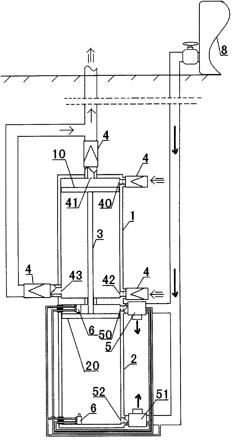 Reciprocating pneumatic water pump