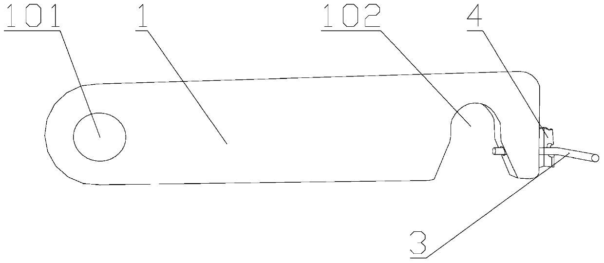 Bogie connecting device and process bogie set