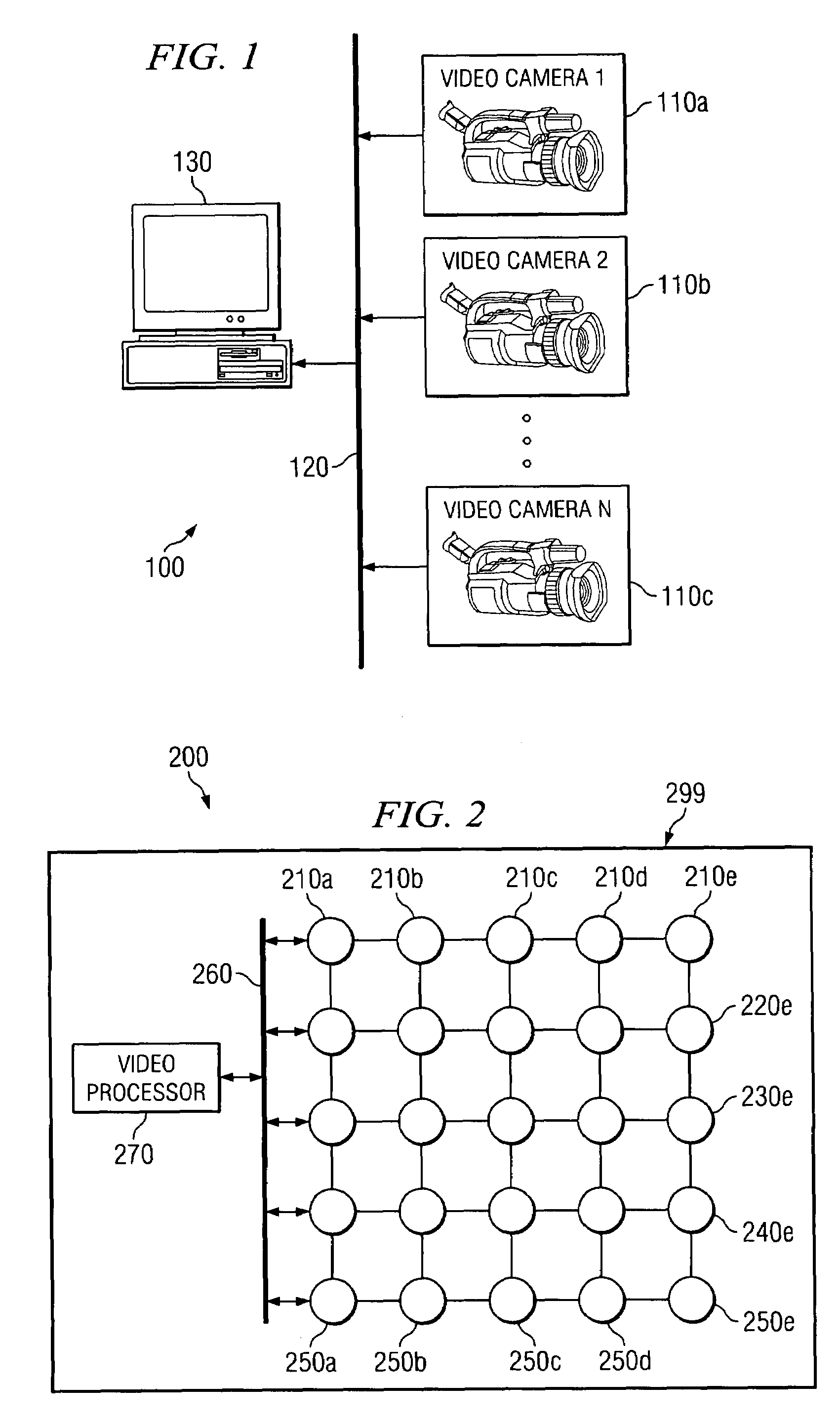 Compound camera and methods for implementing auto-focus, depth-of-field and high-resolution functions