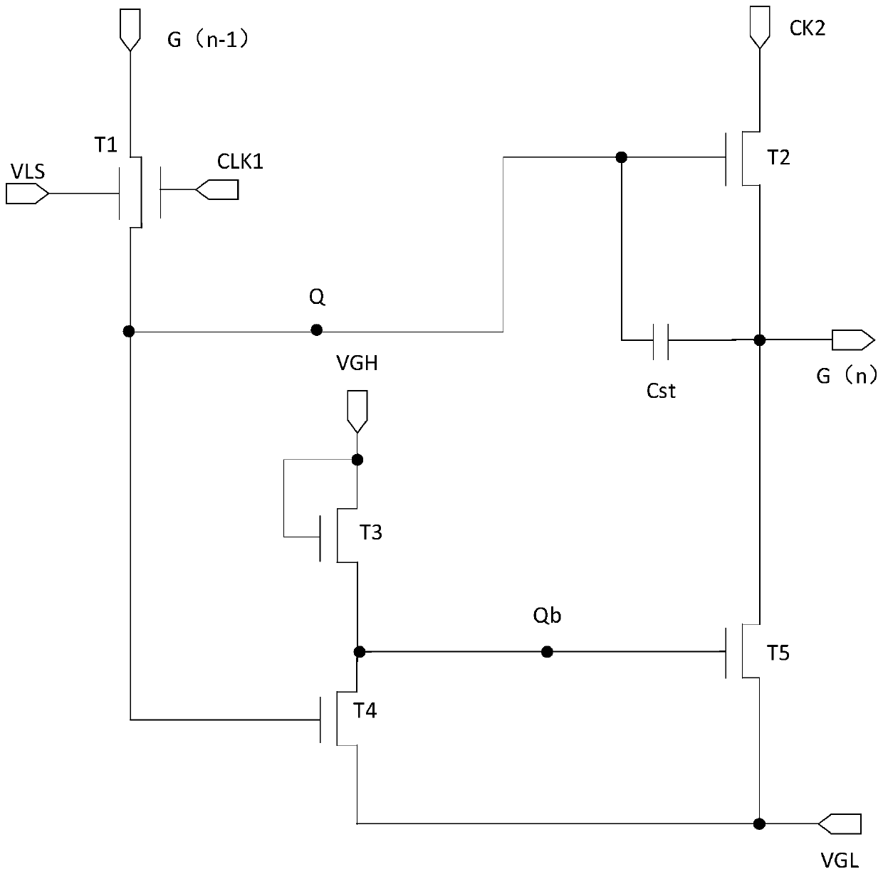 GOA circuit, display panel and threshold voltage compensation method of thin film transistor