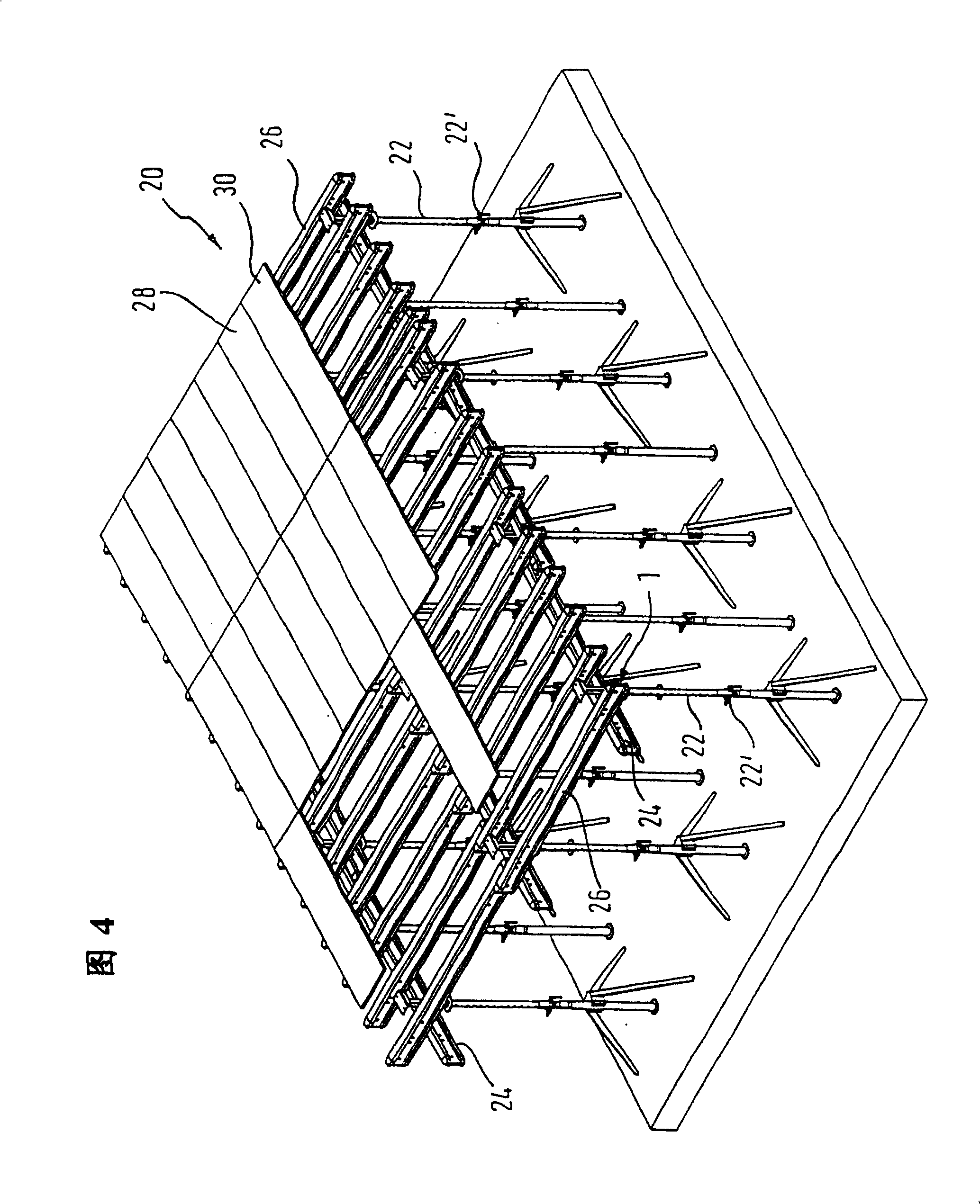 Lift head for mould system, roof mould system and method for manufacturing roof