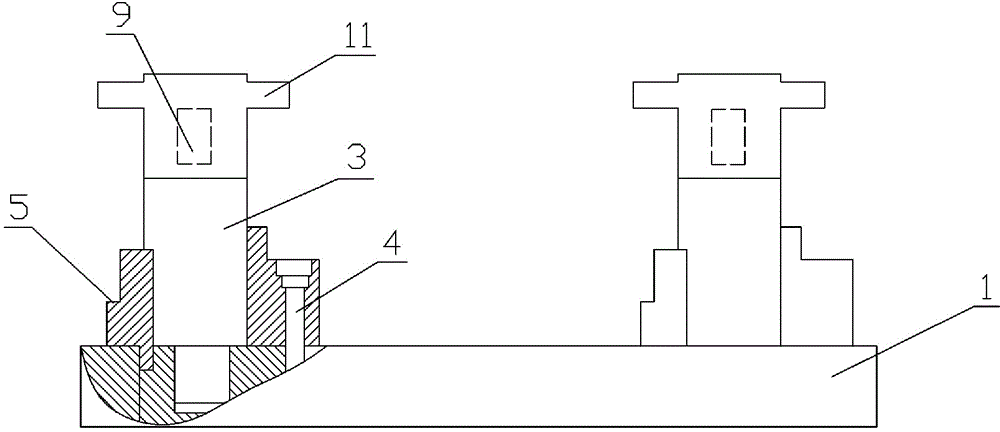 Clamp for position changing rocker arm machining