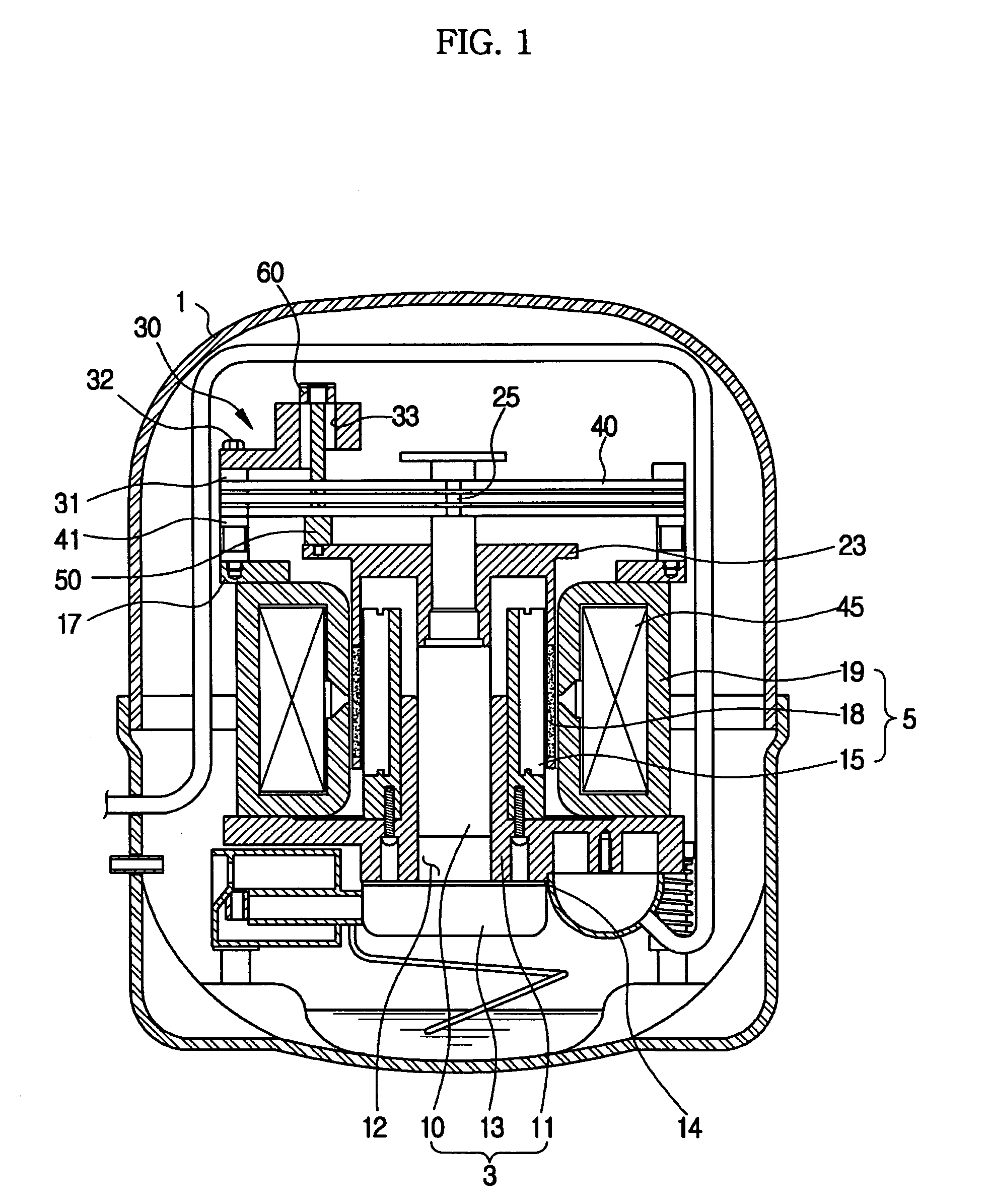 Linear compressor with sensor