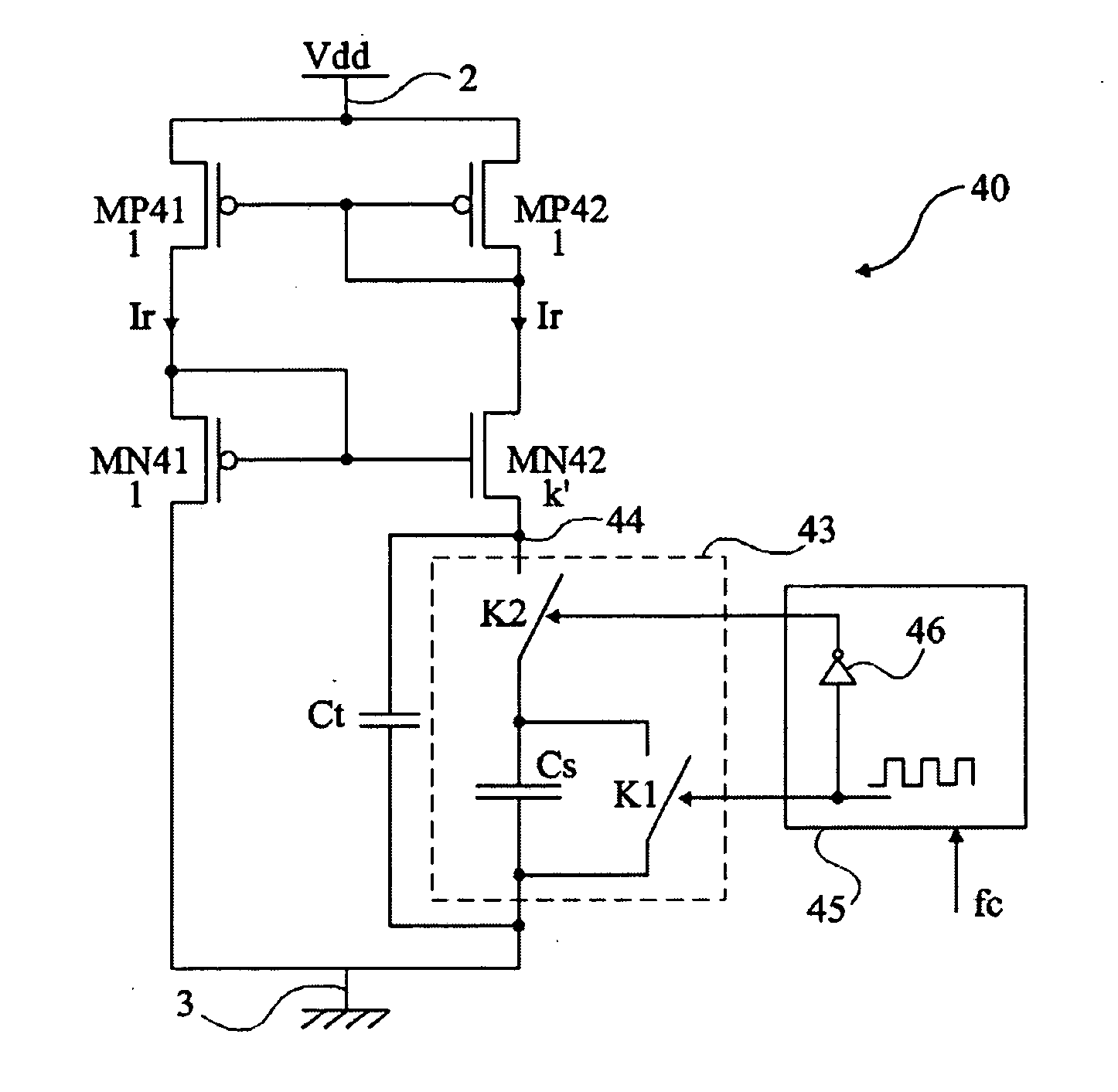 Circuit for generating a reference current