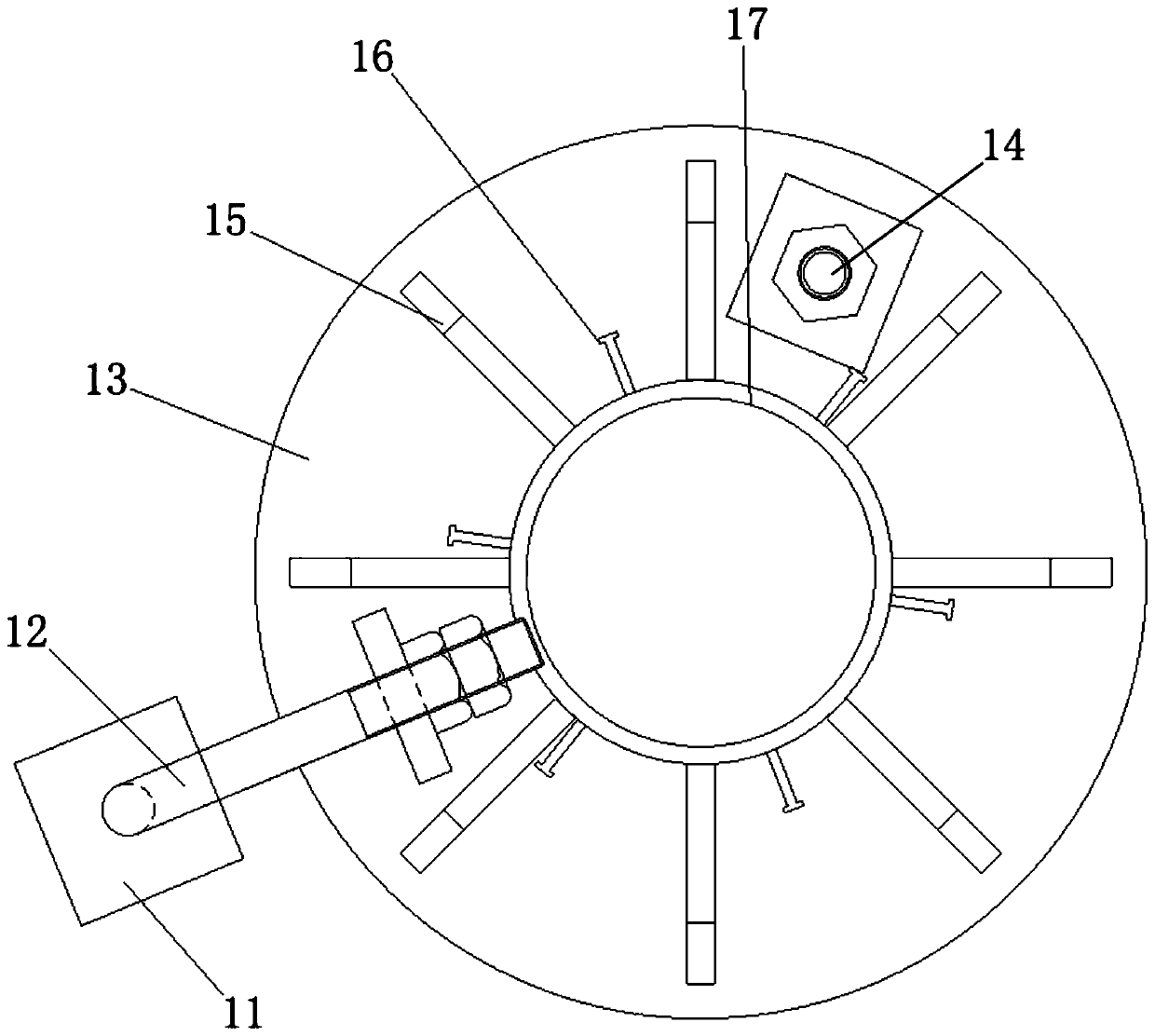 Embedded part structure used in large special-shaped component installation combined type supporting system