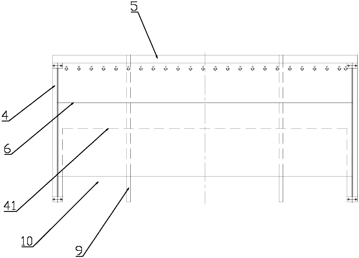 Turning plate structure of spray room