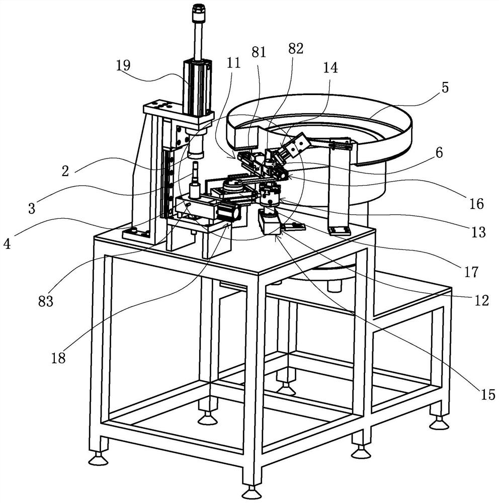 Automated device for feeding, gluing and press-fitting motor rotor magnetic tile sheath