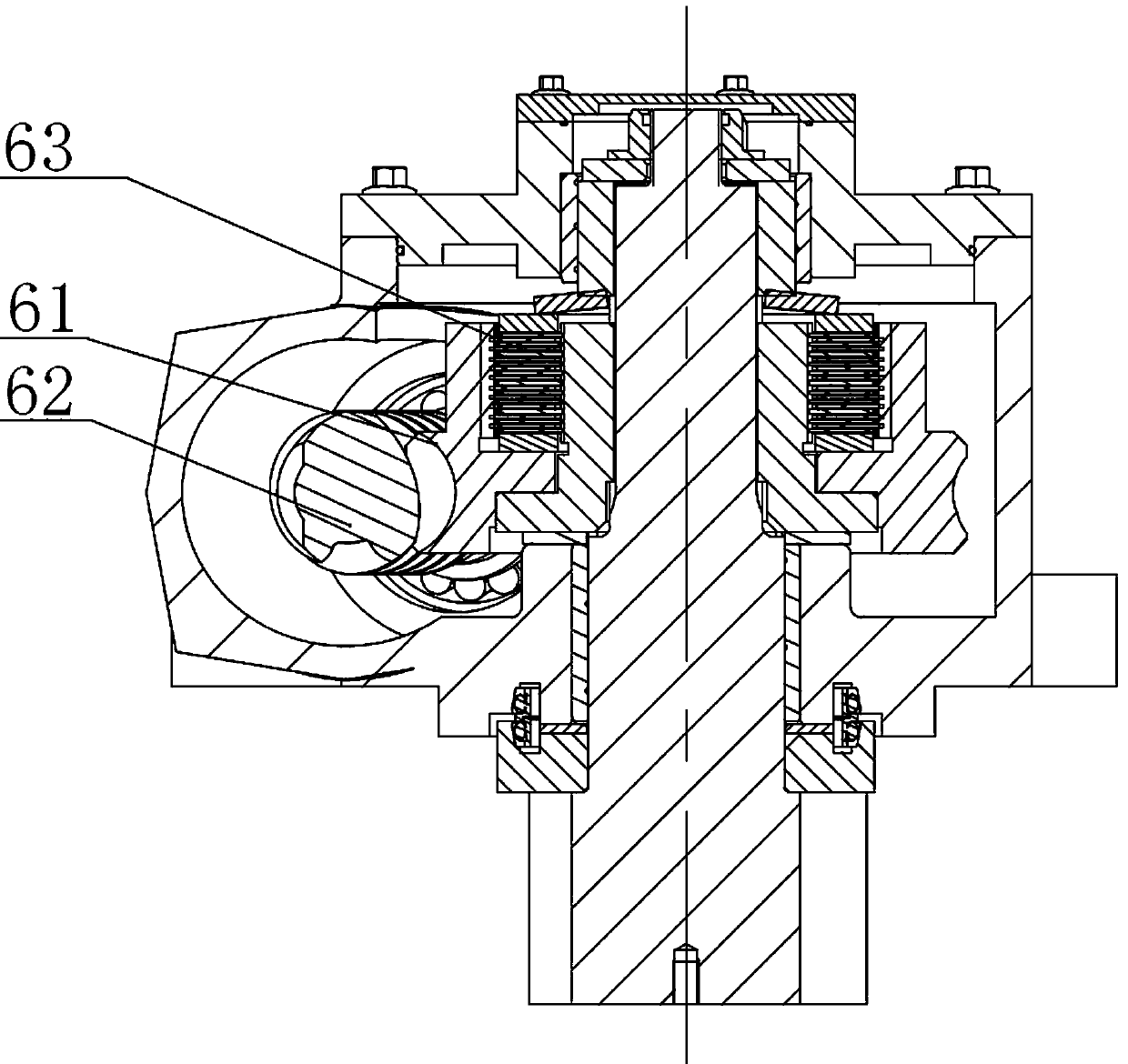 Device and method for testing performance of worm reduction box