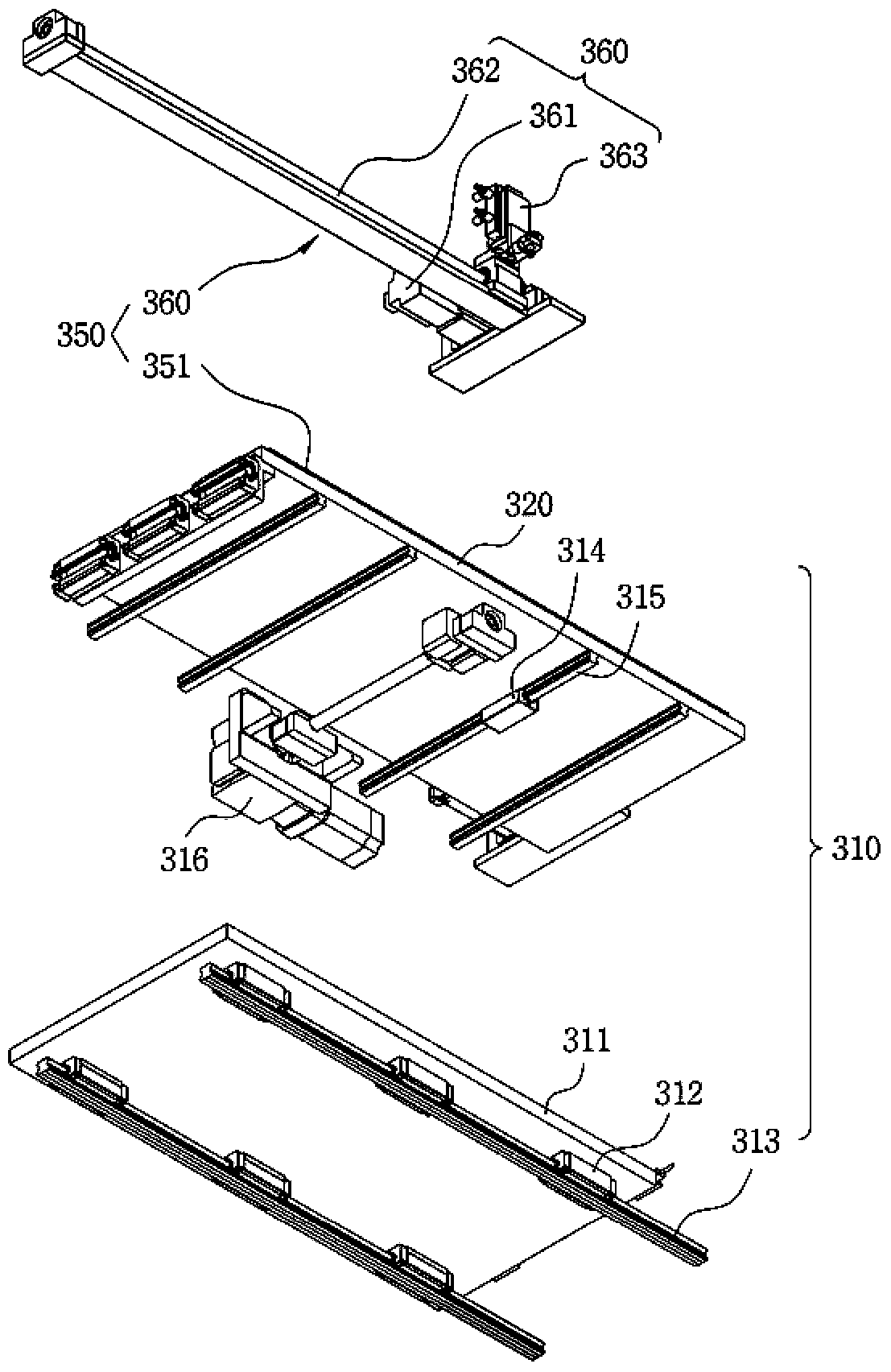 Inspection device and control method of liquid crystal display panel