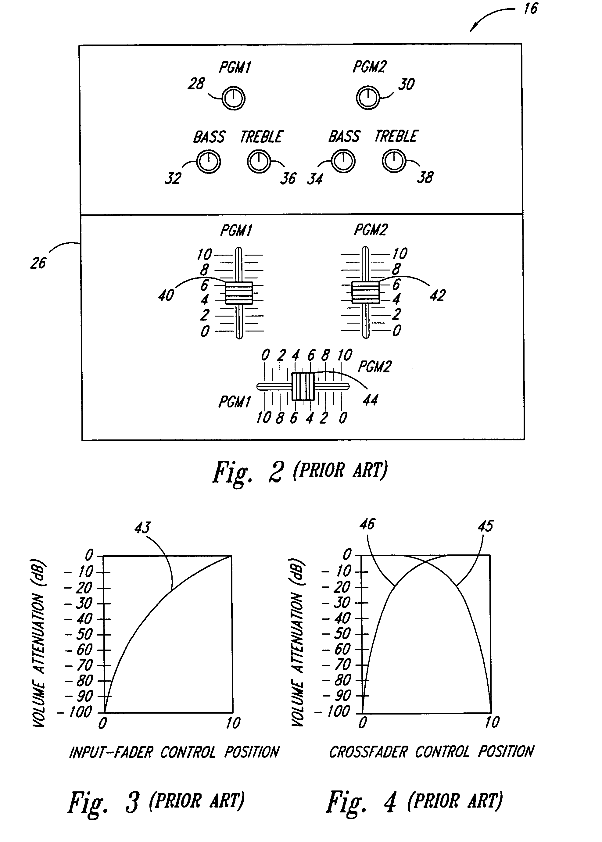 Tone-control circuit and method for conditioning respective frequency bands of an audio signal