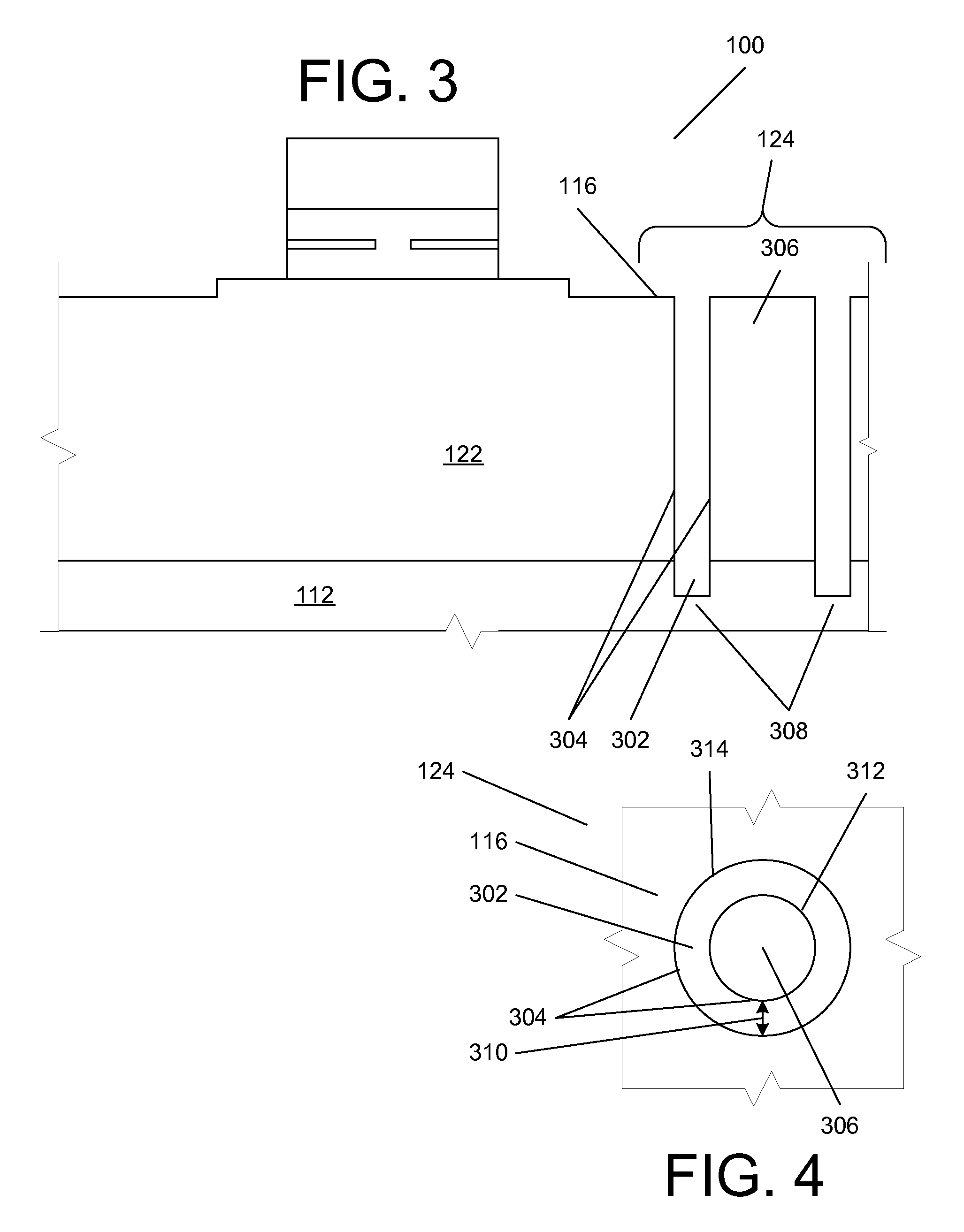 Coaxial through chip connection