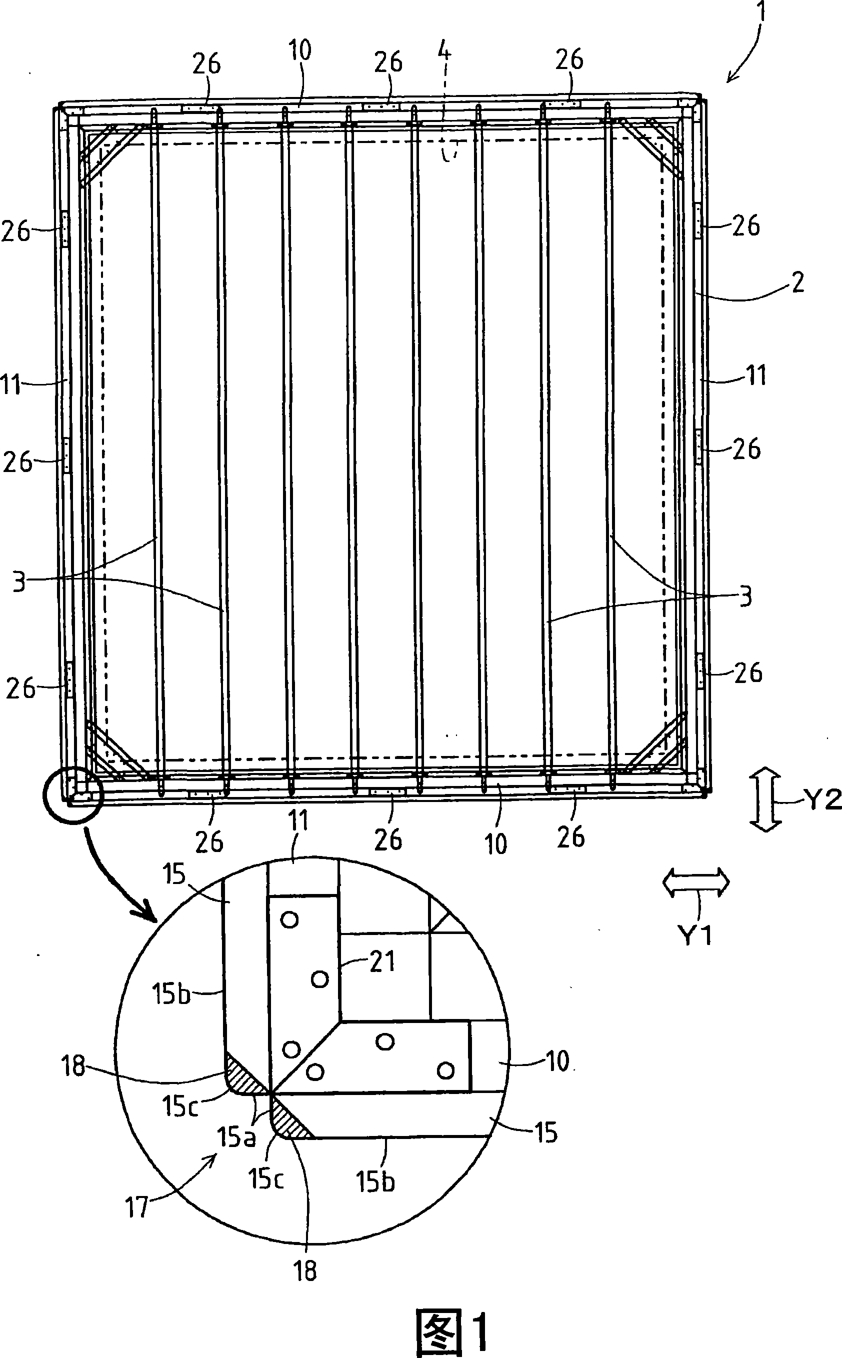 Pallet for conveying monolithic plate