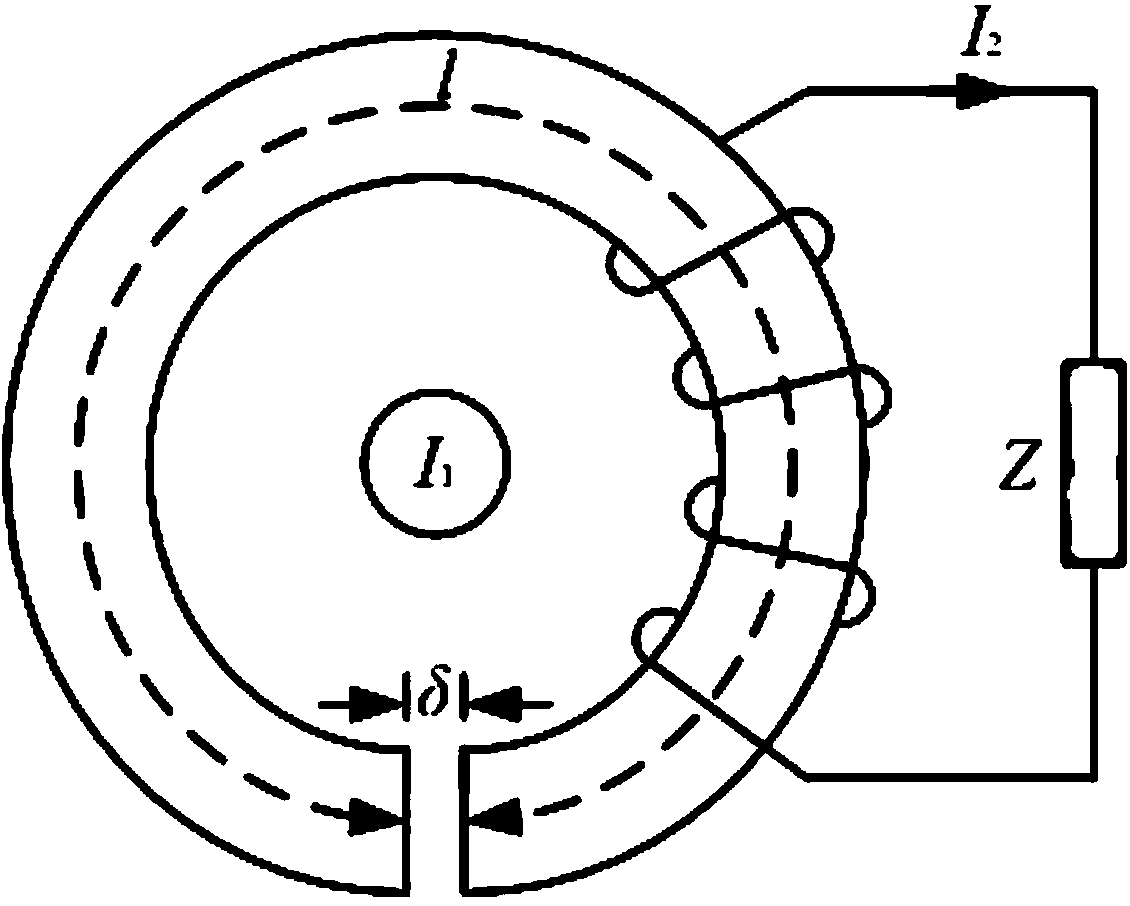 Analytical model method for current conversion ratio and phase difference of open-type current transformer