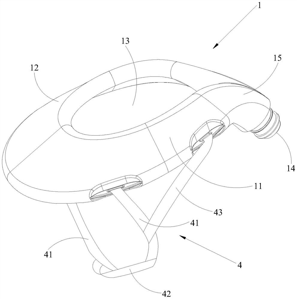 Medical positive pressure type protective headgear device