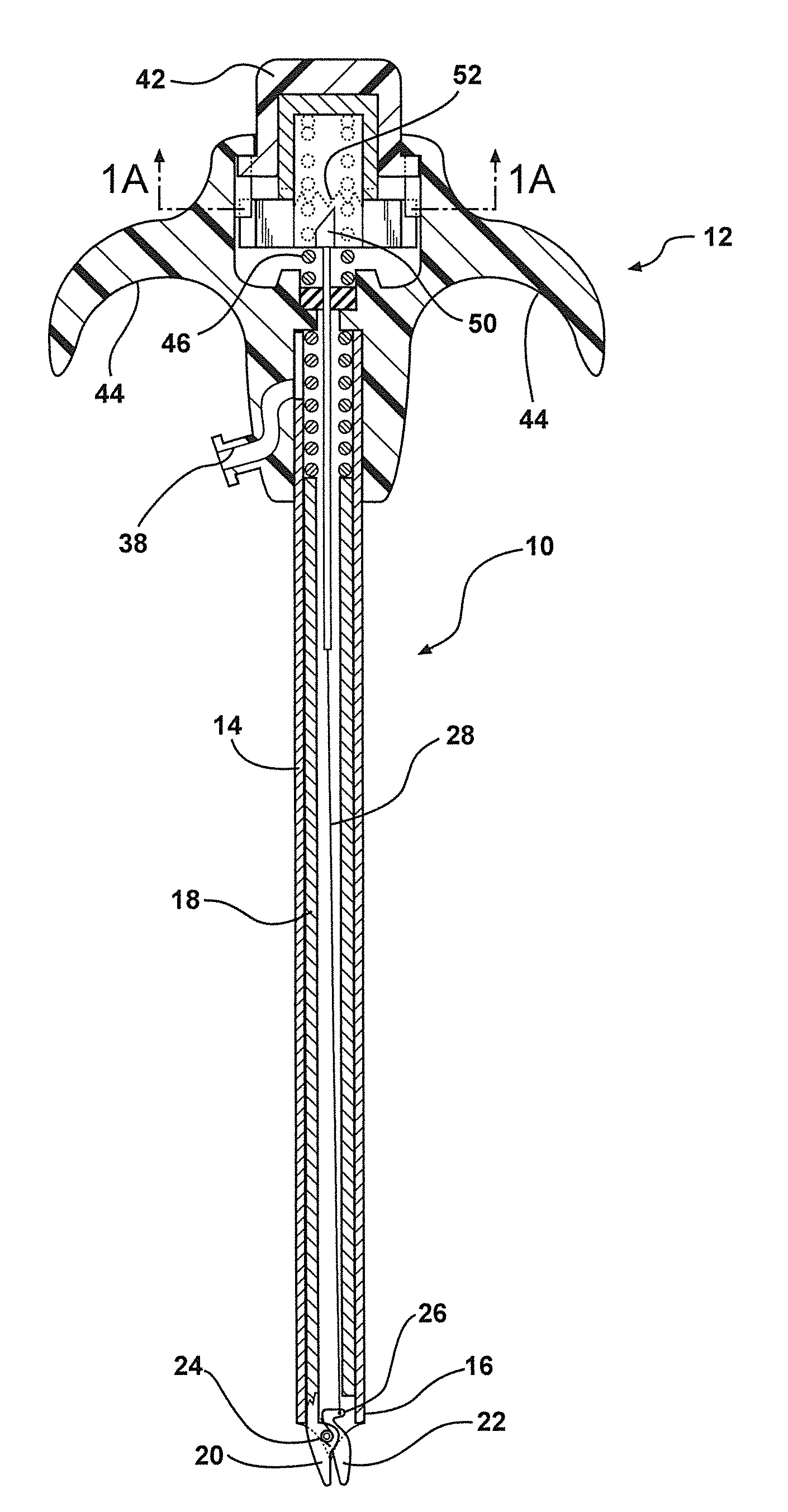 Veress needle with illuminated guidance and suturing capability