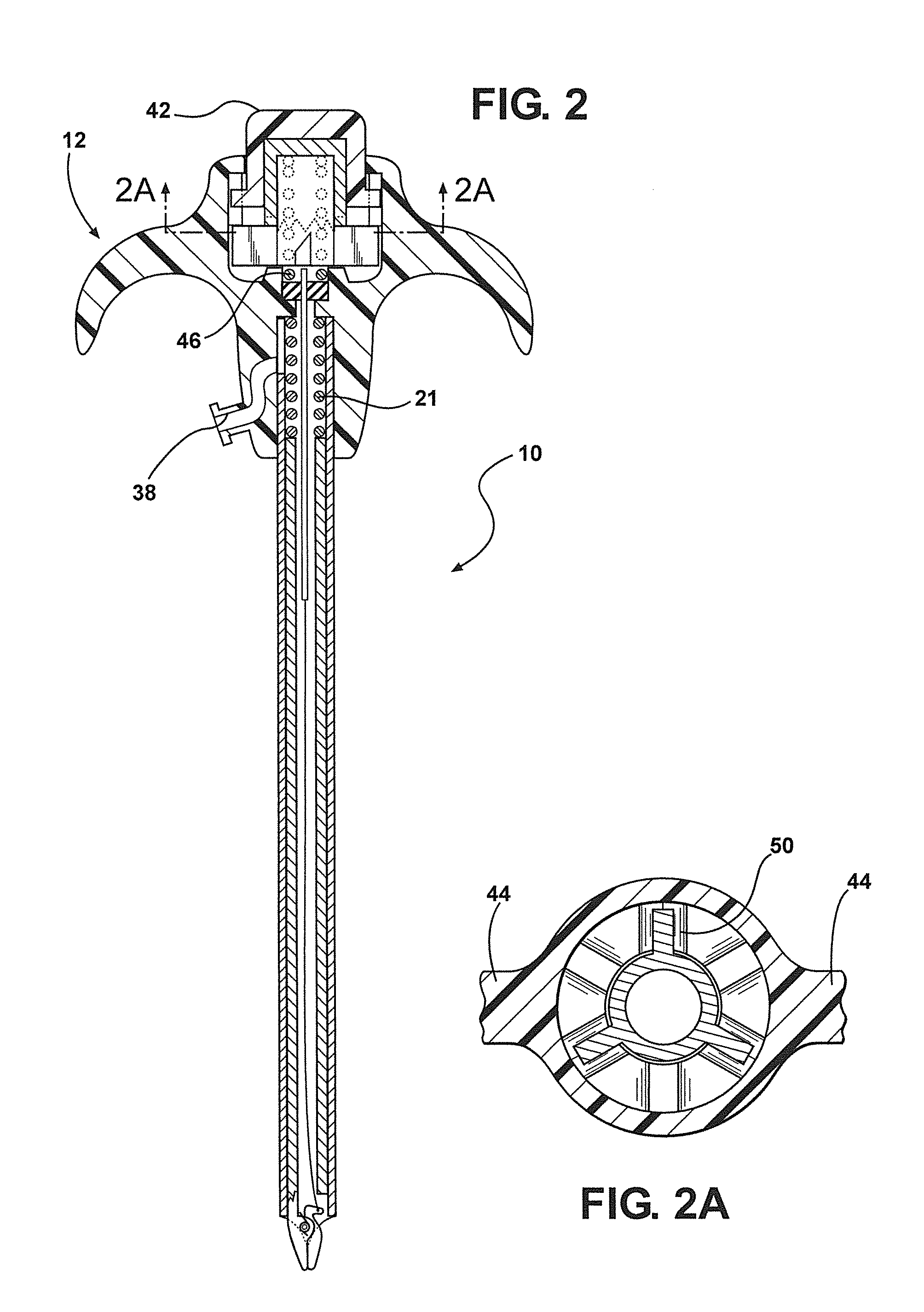 Veress needle with illuminated guidance and suturing capability