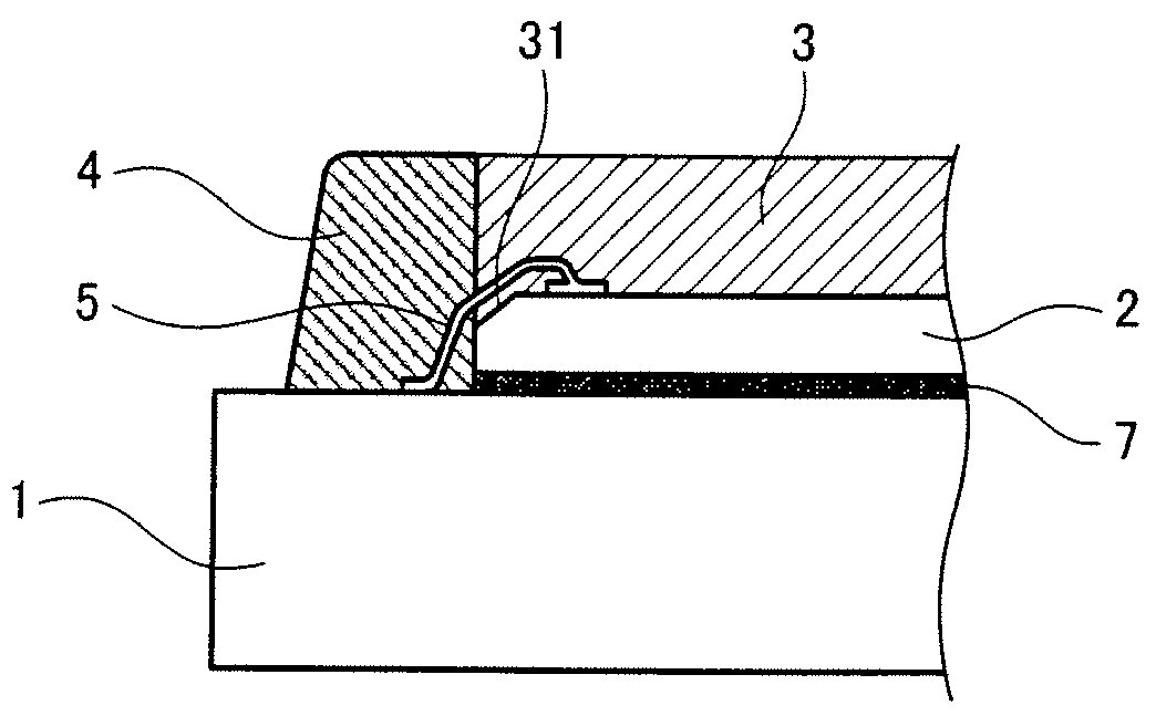 Electronic component and resin packaging method for electronic component