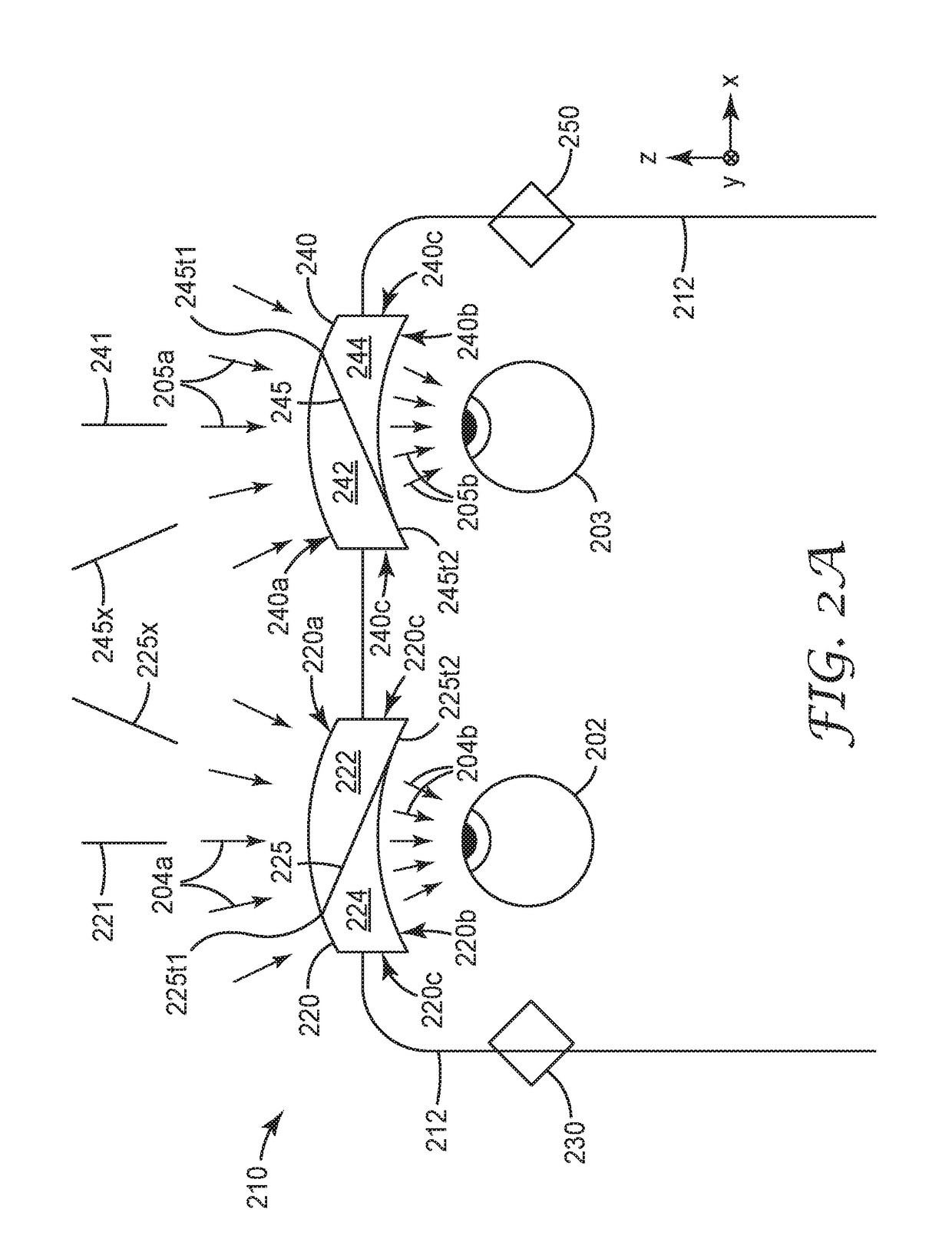 Lens with embedded multilayer optical film for near-eye display systems