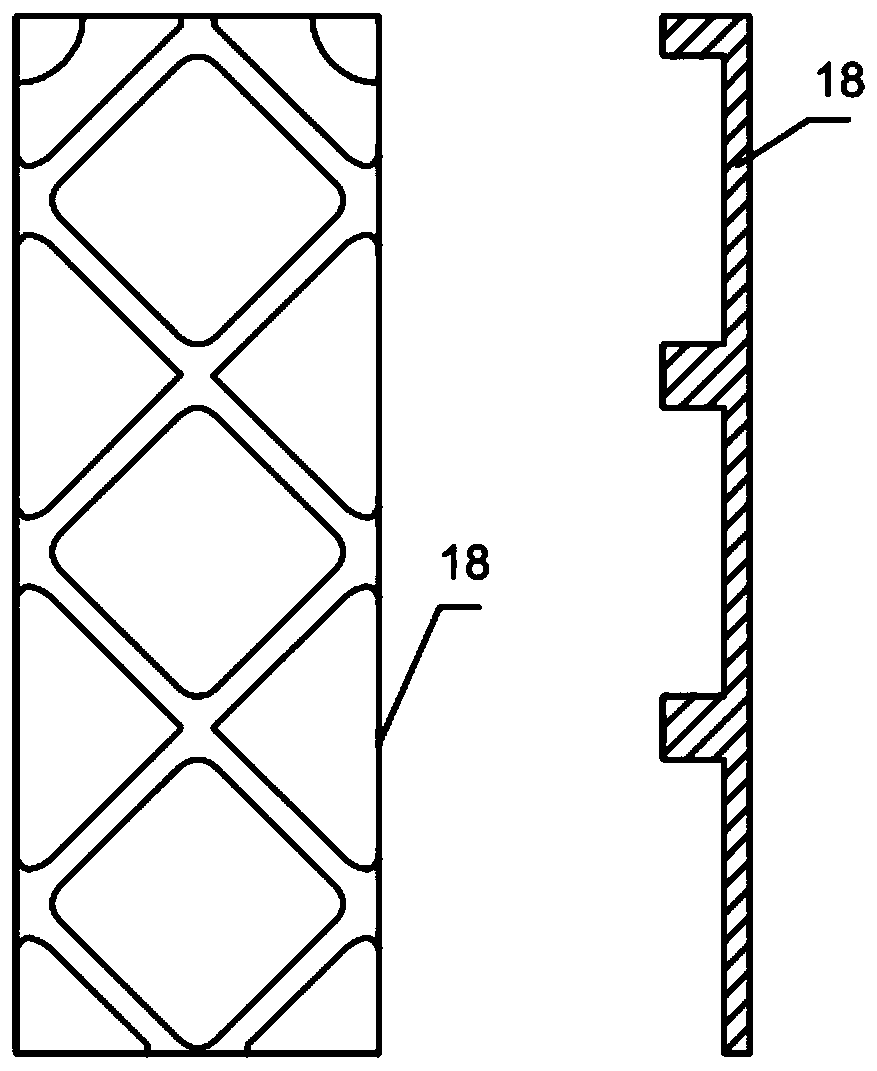 A mold for making column sand molds