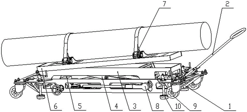 Manual bomb vehicle