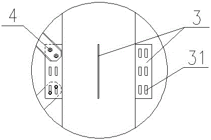 Simple device for connecting steel pipe support piers