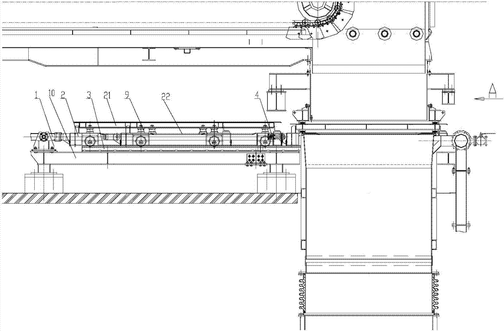 Vertical garbage gasification melting furnace