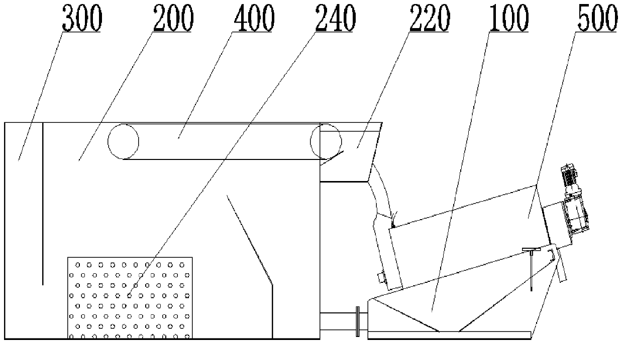 Mobile sewage solid-liquid separation device