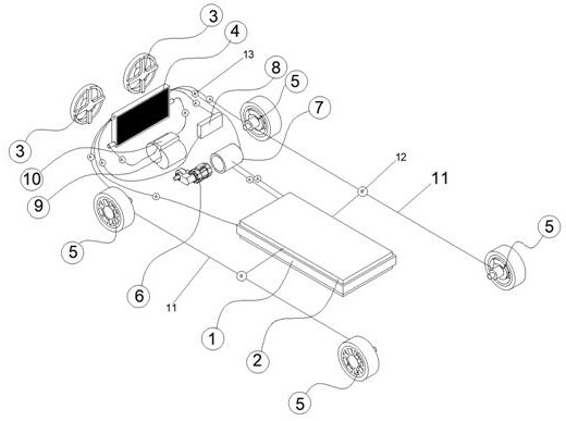 A new energy vehicle electrical system temperature control system and control method