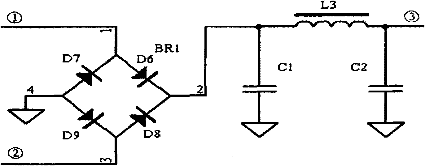 High-power factor constant-current circuit and power source