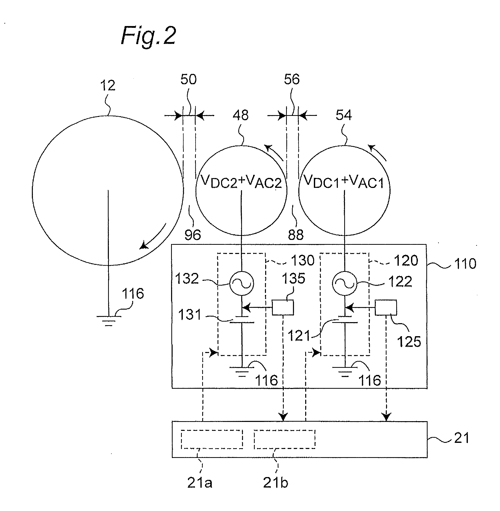 Developing device, and controlling method thereof