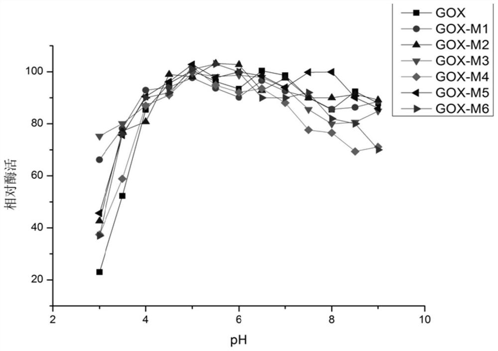 A kind of glucose oxidase mutant and its carrier and application