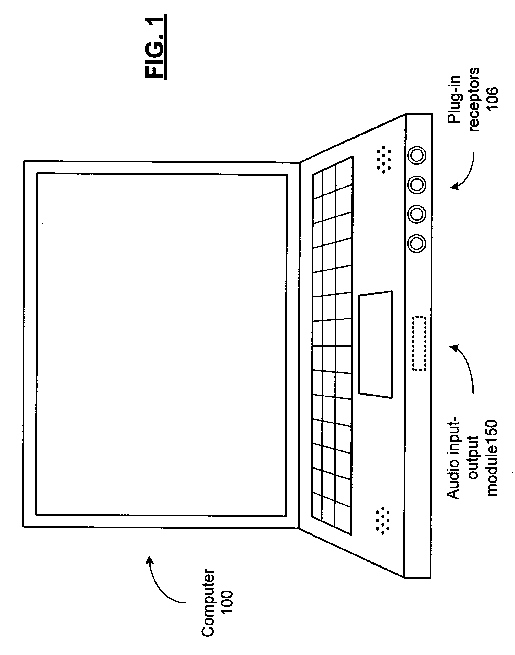 Audio input-output module, plug-in detection module and methods for use therewith
