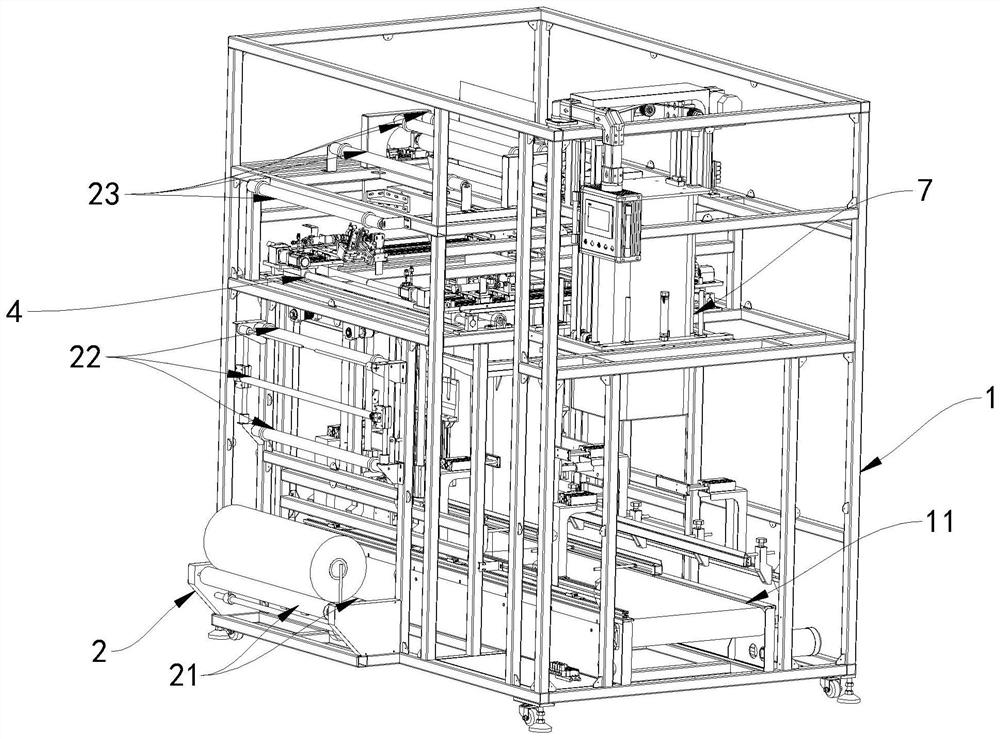 Garbage can bagging machine device