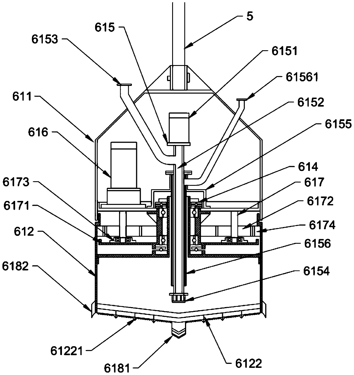 Pile foundation digging machine for building foundation engineering