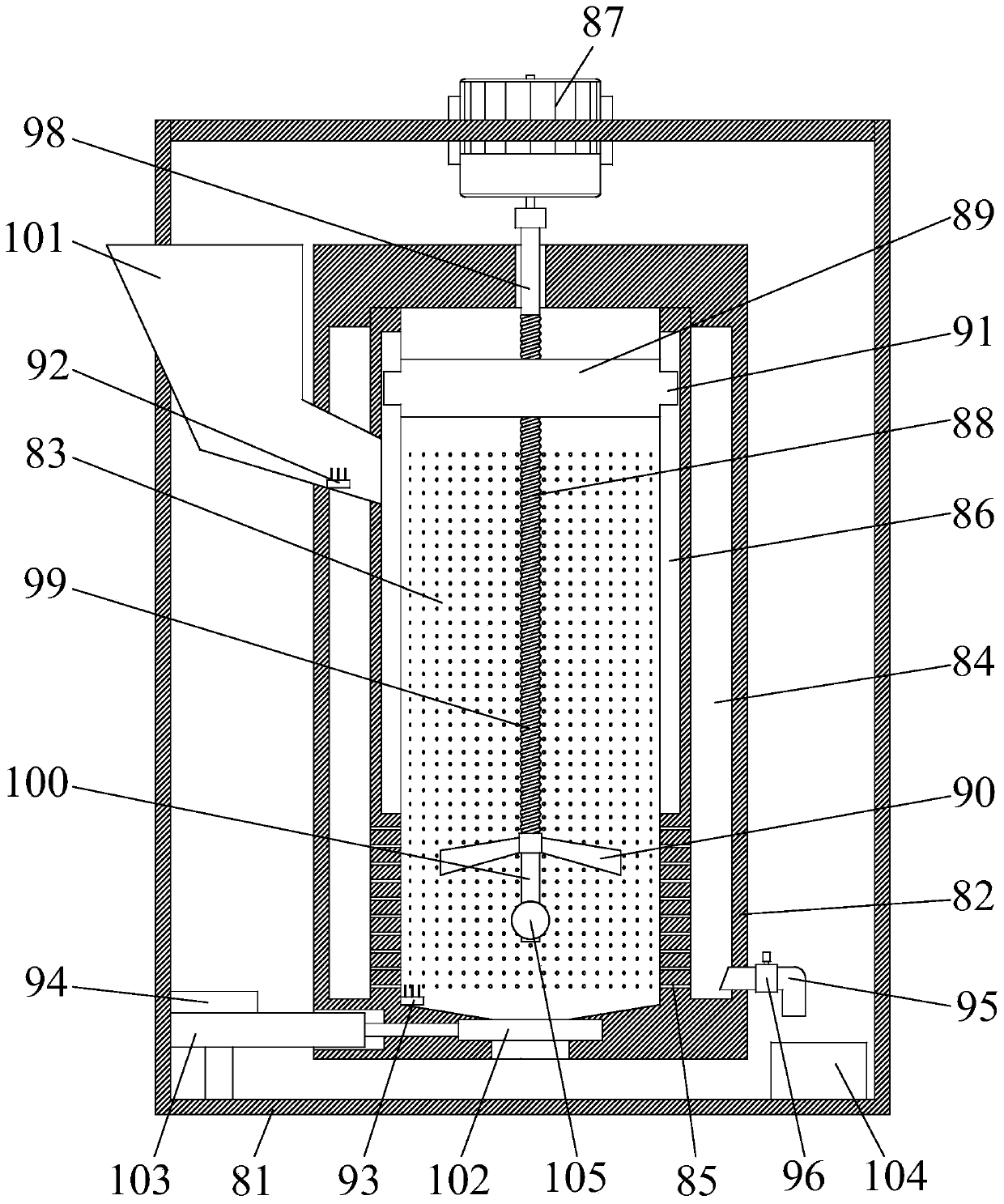Extrusion system and extrusion method for harmless swill separation