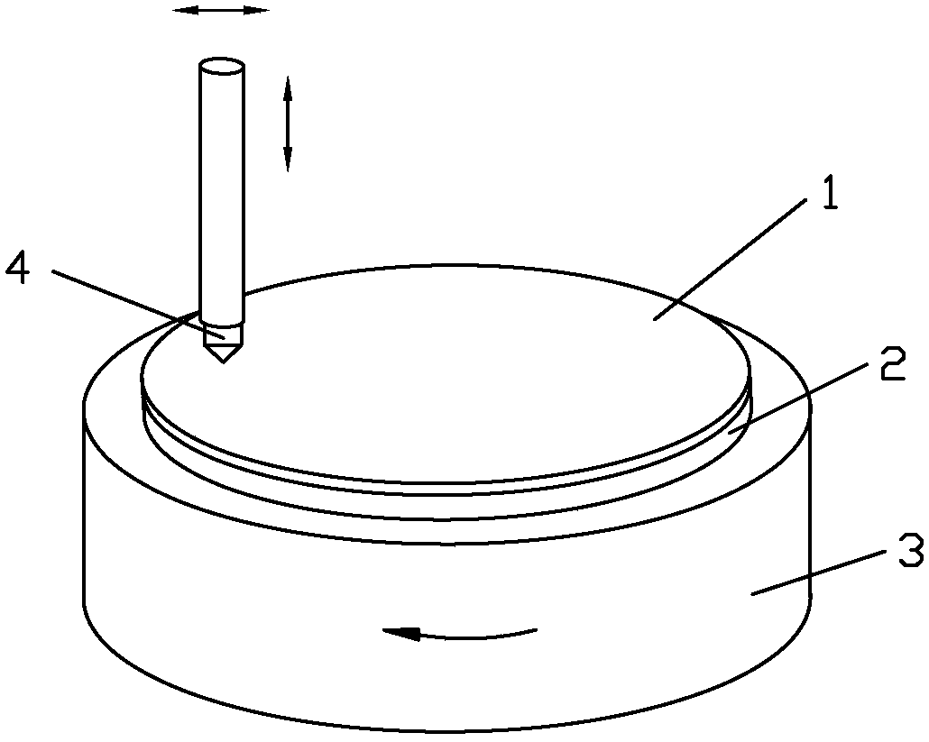 A test method for continuous scratching interference behavior of single abrasive grains in pre-repaired hard and brittle specimens by mutual reference method